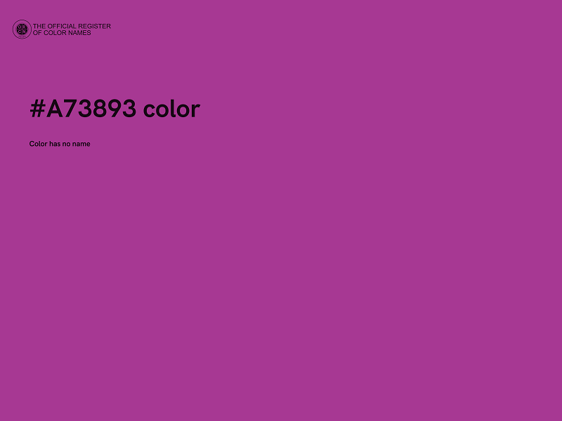 #A73893 color image