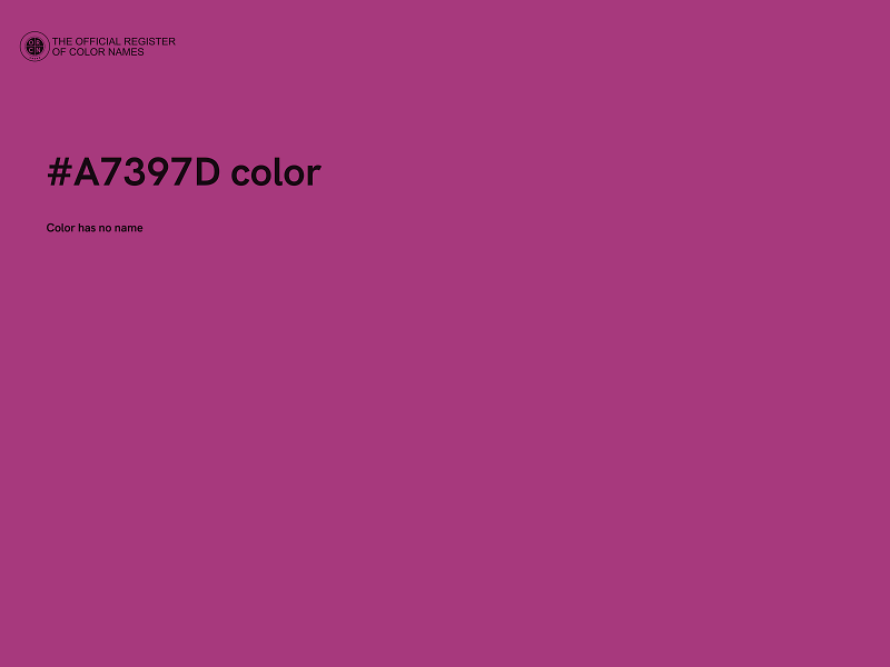 #A7397D color image