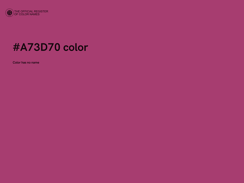 #A73D70 color image