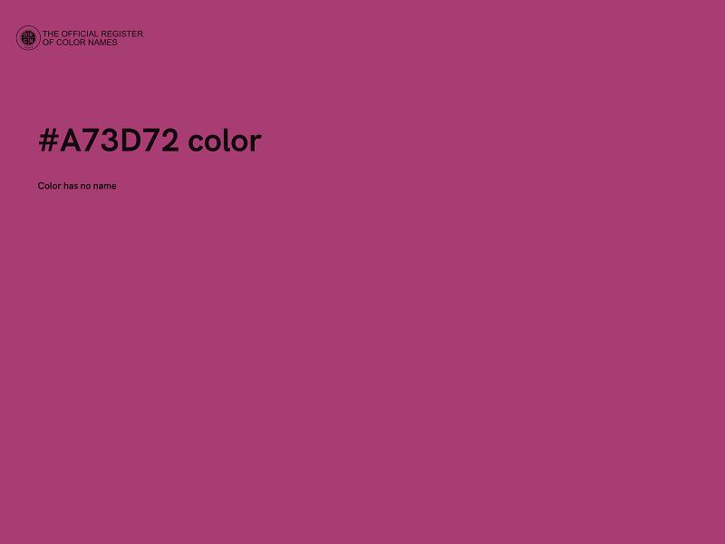 #A73D72 color image