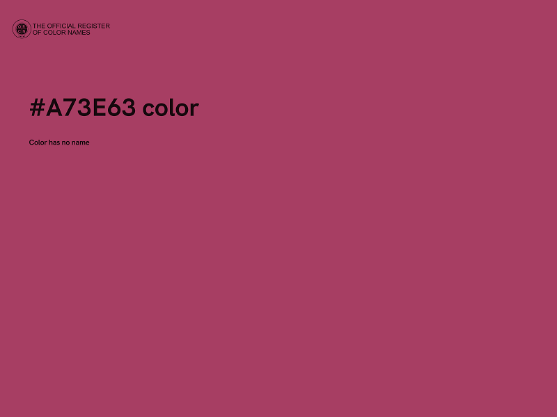 #A73E63 color image