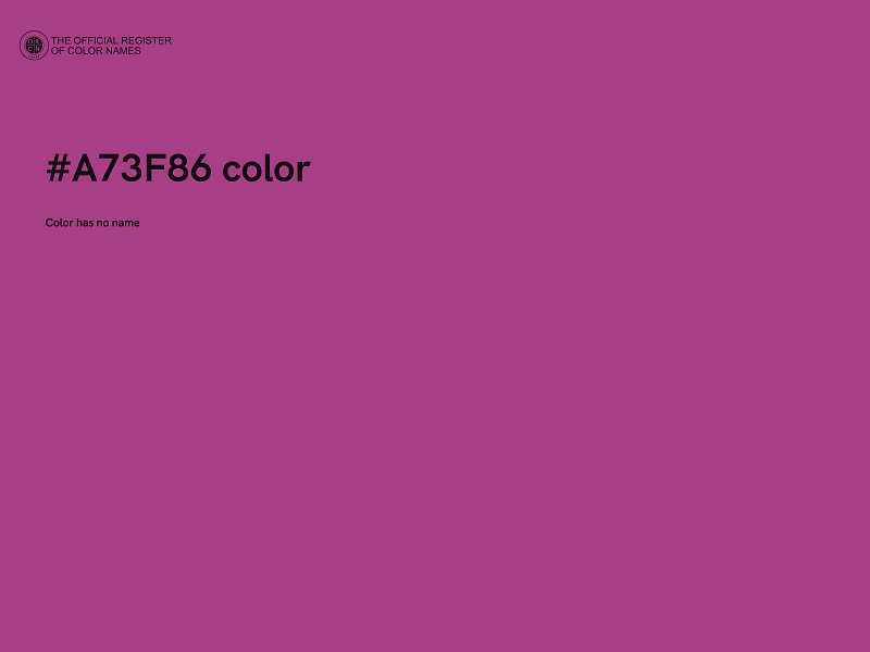 #A73F86 color image