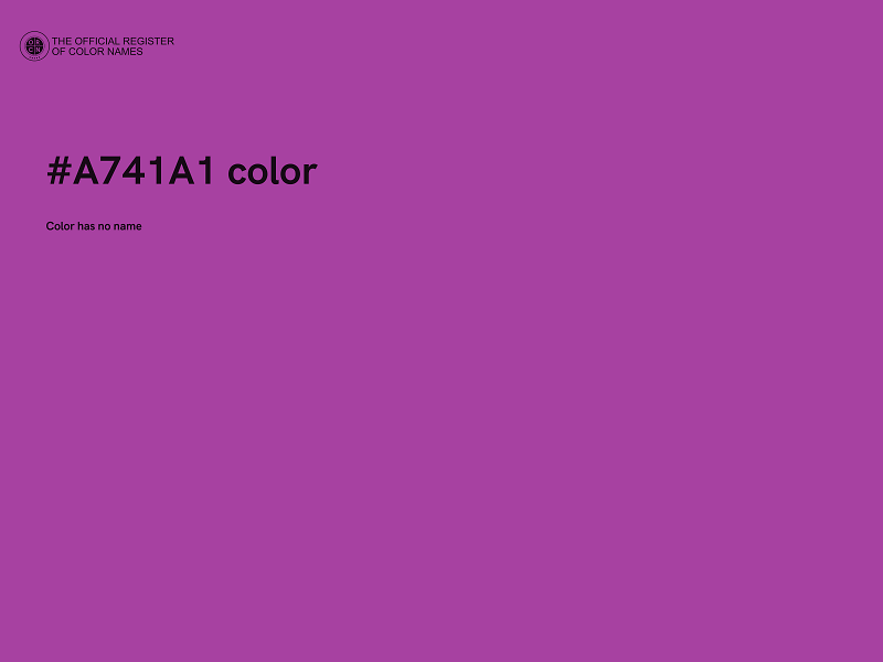 #A741A1 color image