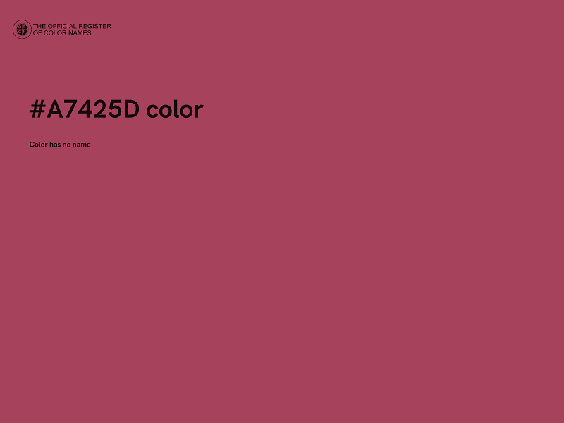 #A7425D color image