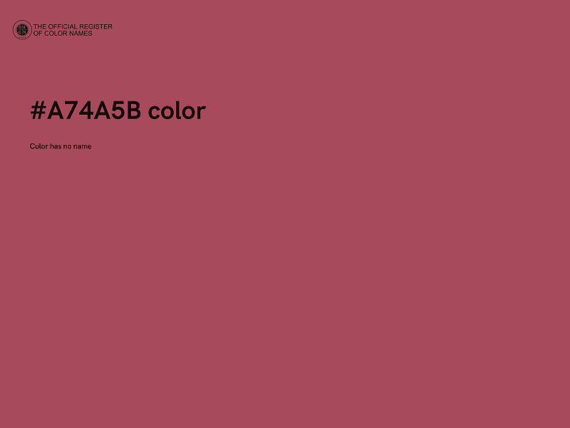 #A74A5B color image