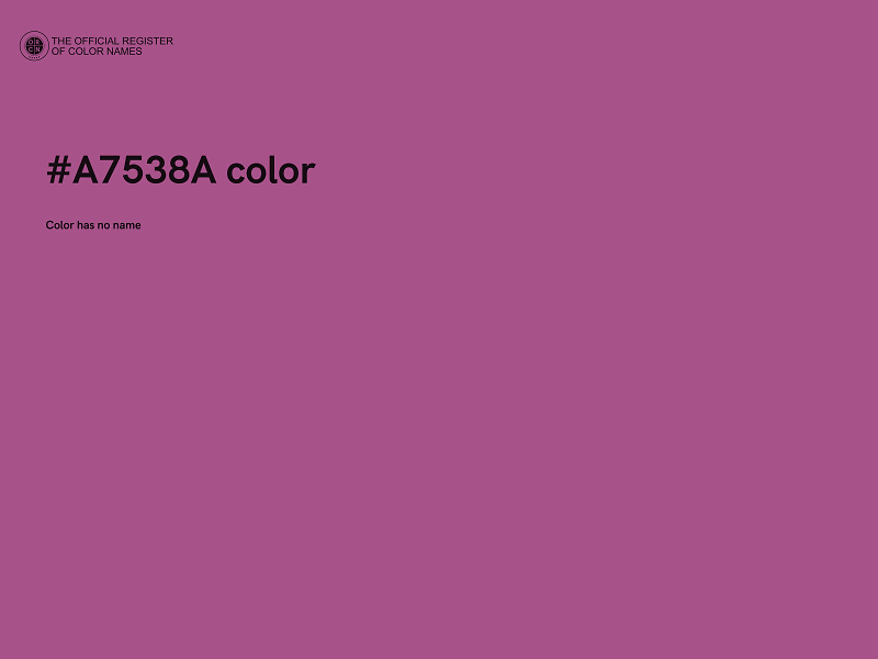 #A7538A color image