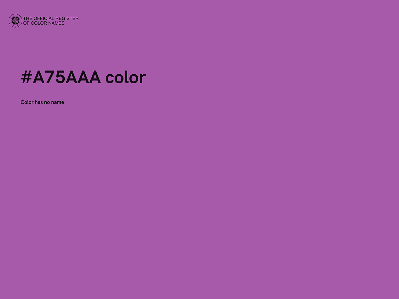 #A75AAA color image