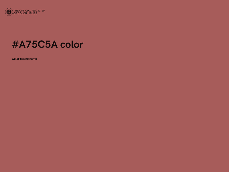 #A75C5A color image