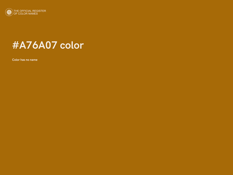 #A76A07 color image