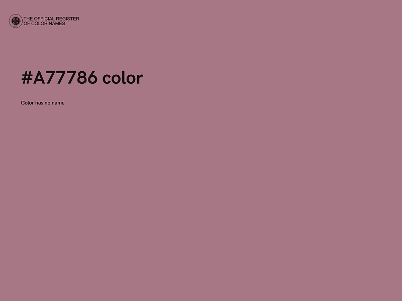 #A77786 color image