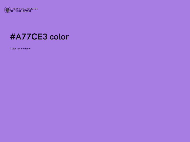 #A77CE3 color image