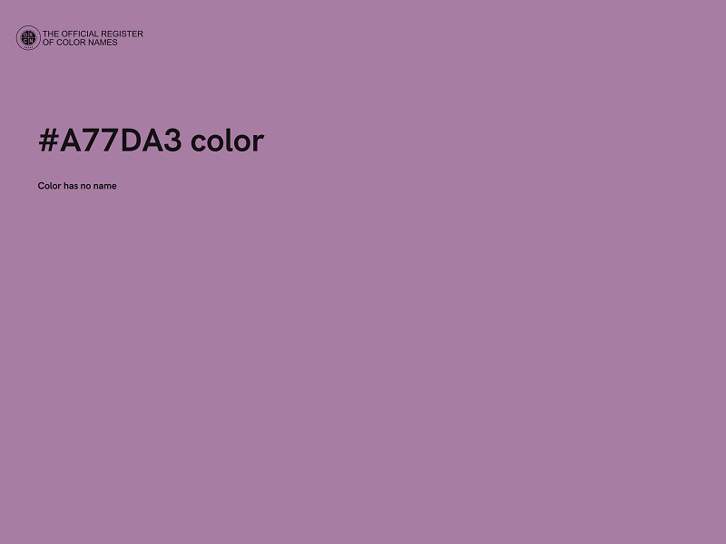 #A77DA3 color image