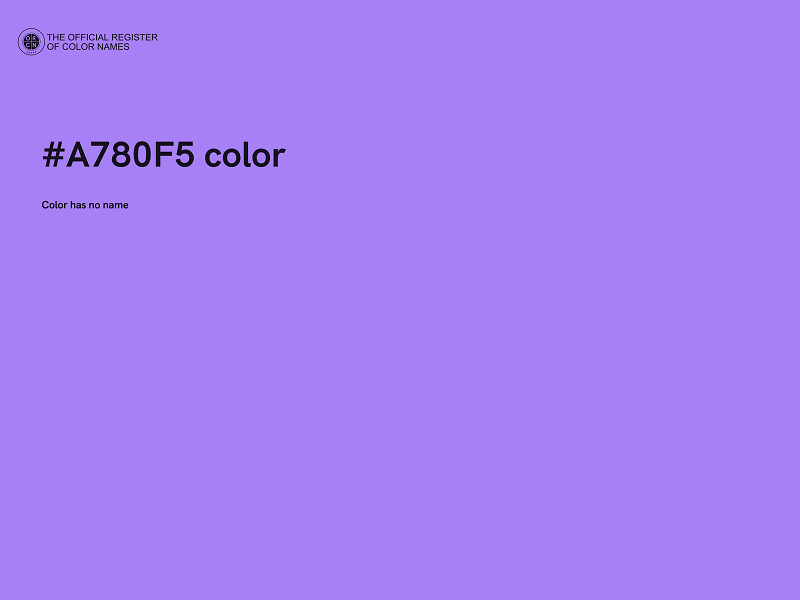 #A780F5 color image