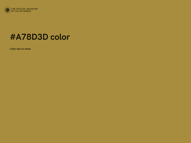 #A78D3D color image