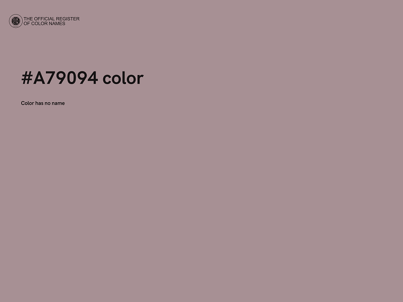 #A79094 color image