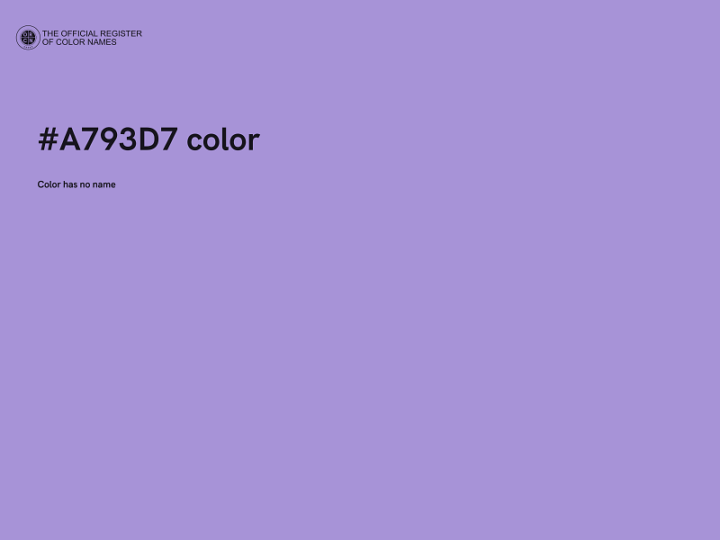 #A793D7 color image