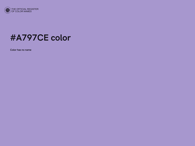 #A797CE color image