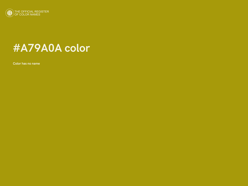 #A79A0A color image