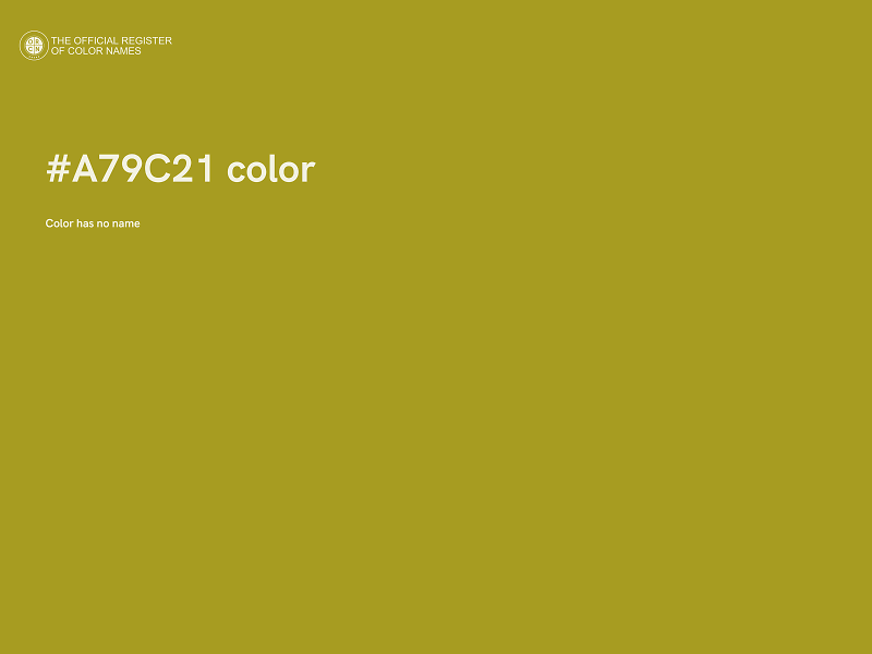 #A79C21 color image