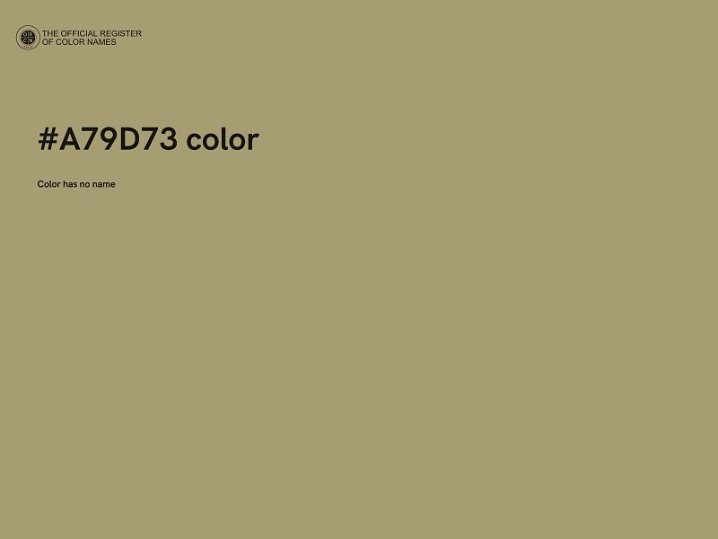 #A79D73 color image