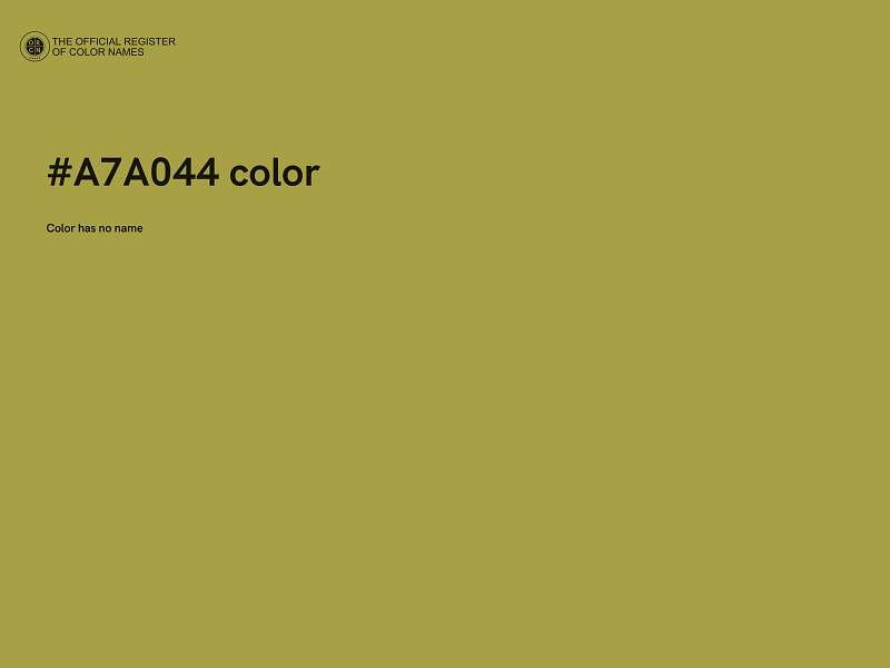 #A7A044 color image