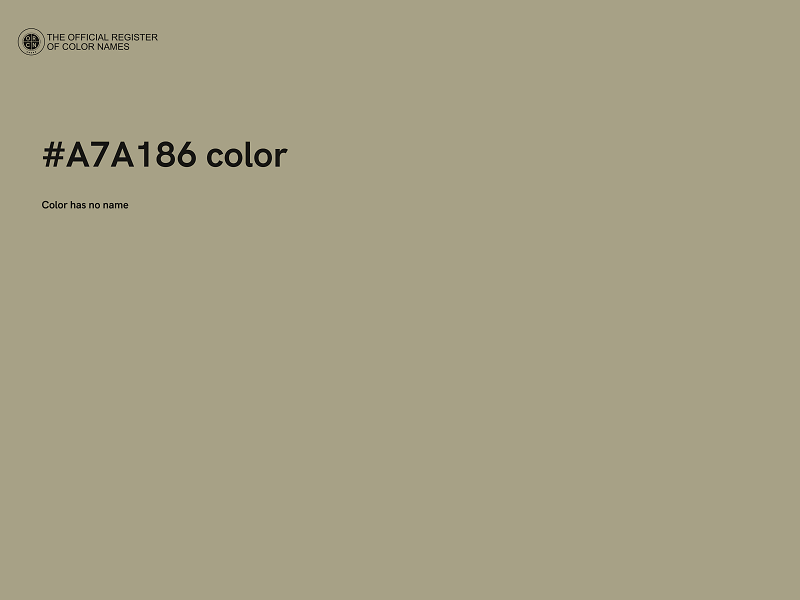 #A7A186 color image