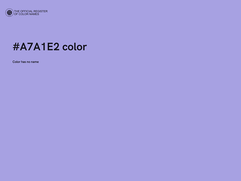 #A7A1E2 color image