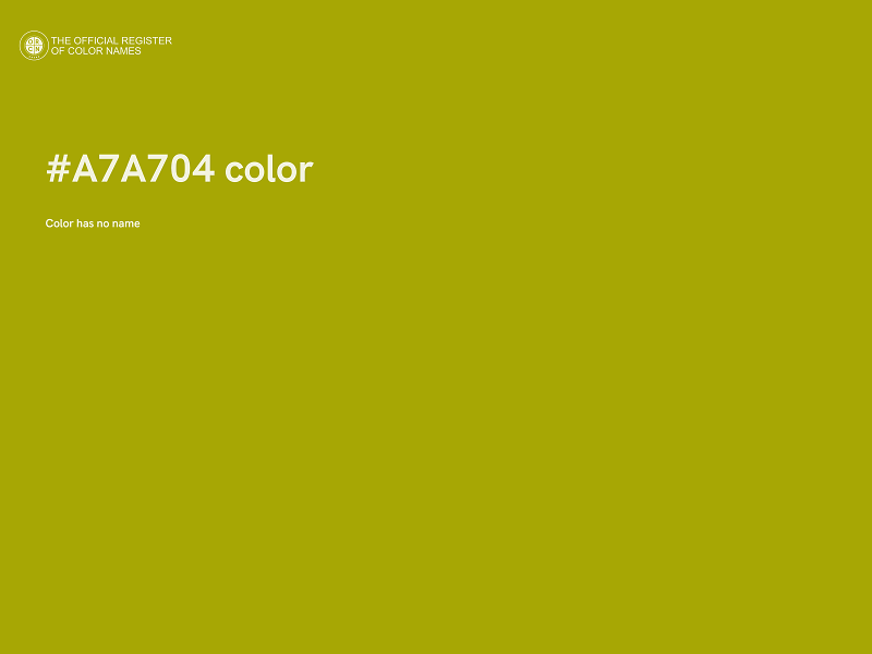 #A7A704 color image