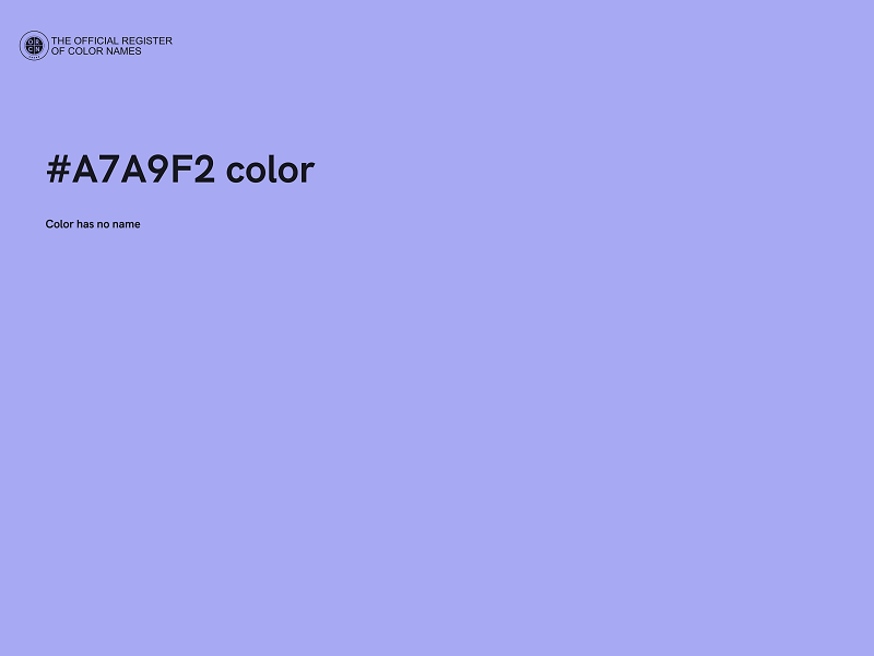 #A7A9F2 color image