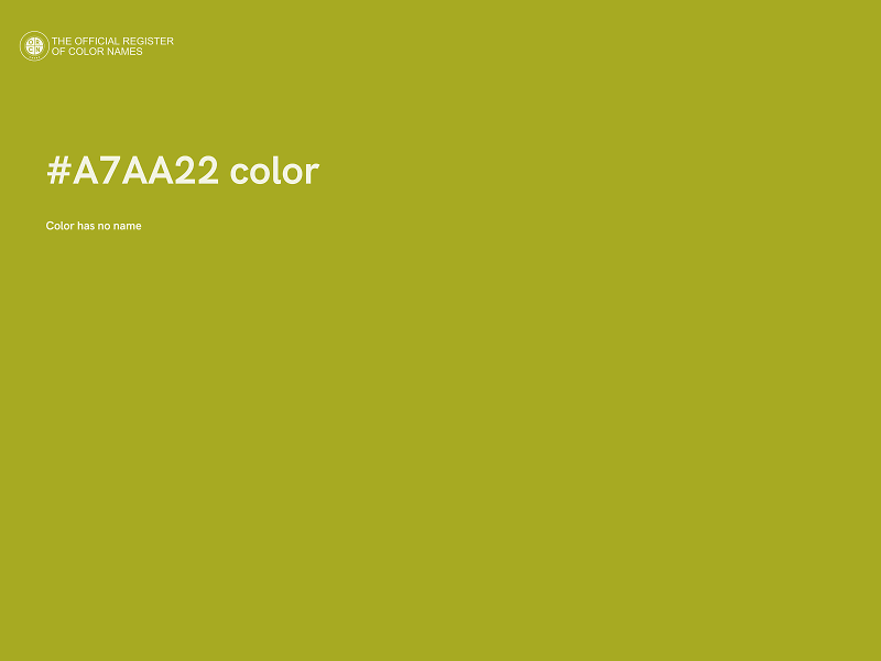 #A7AA22 color image