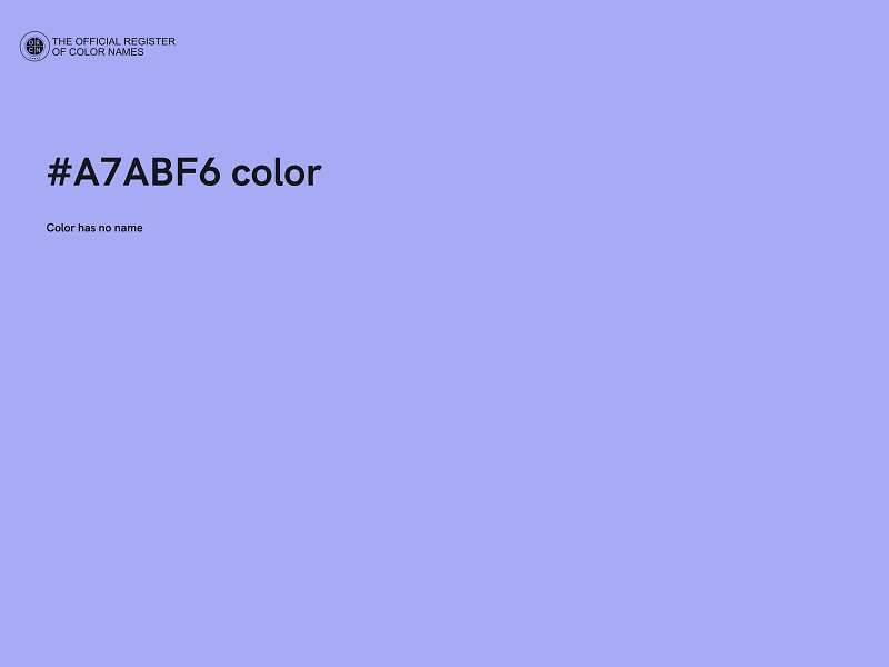 #A7ABF6 color image