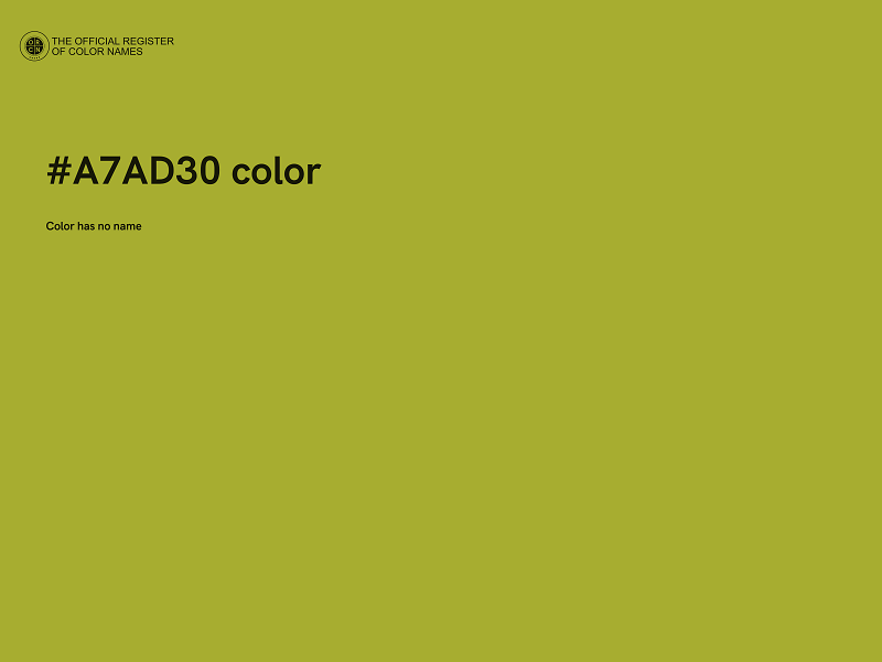 #A7AD30 color image