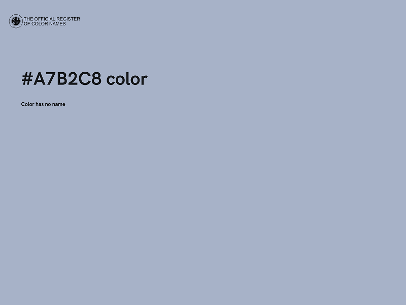 #A7B2C8 color image