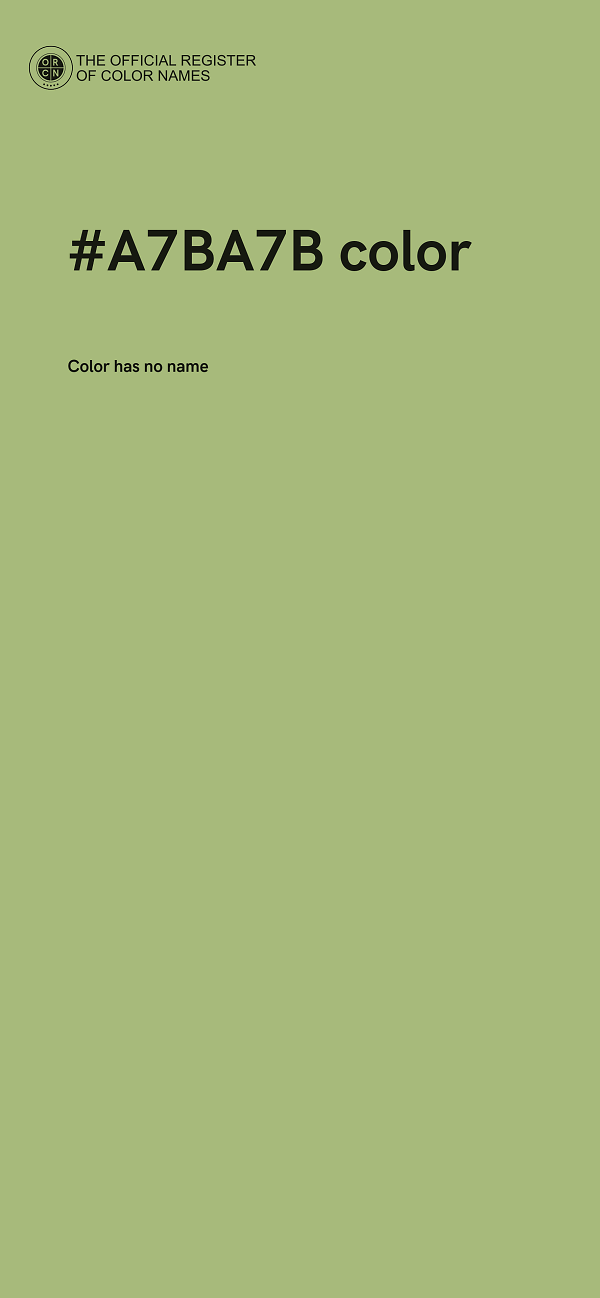 #A7BA7B color image