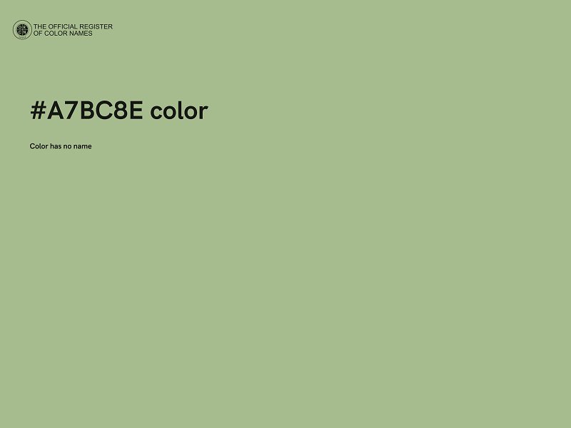 #A7BC8E color image