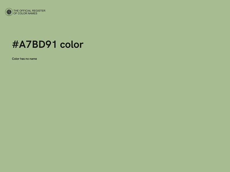 #A7BD91 color image