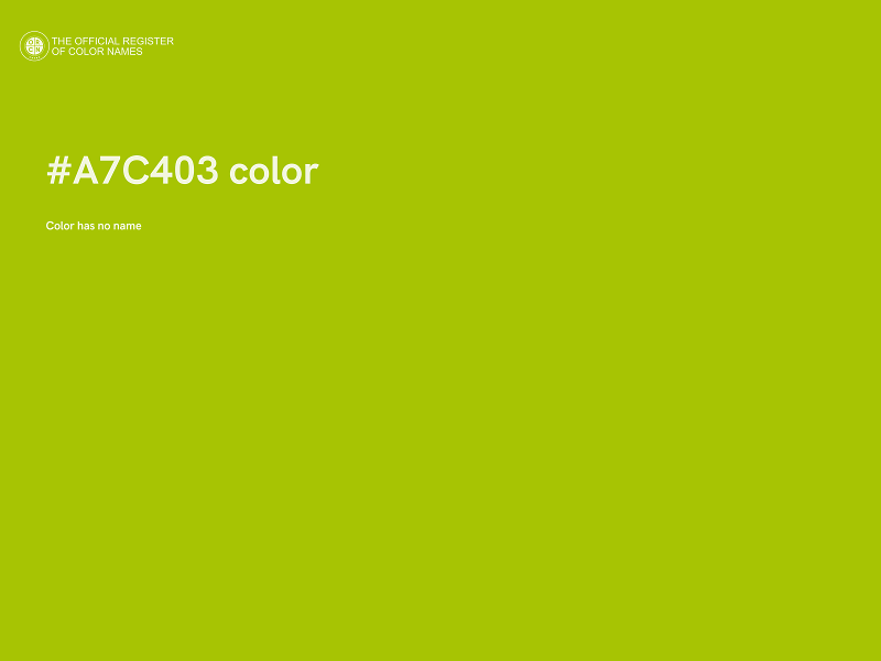 #A7C403 color image