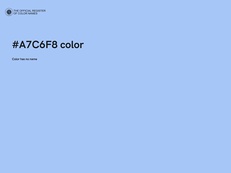 #A7C6F8 color image