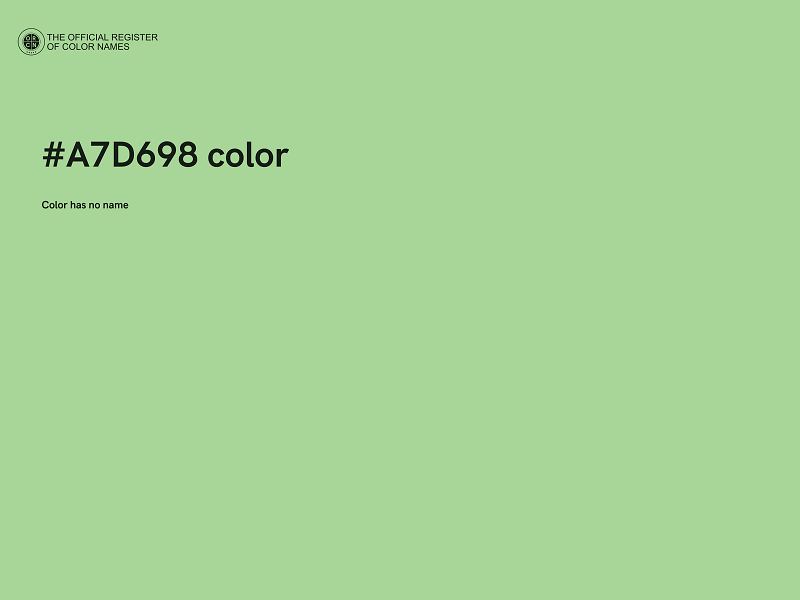 #A7D698 color image