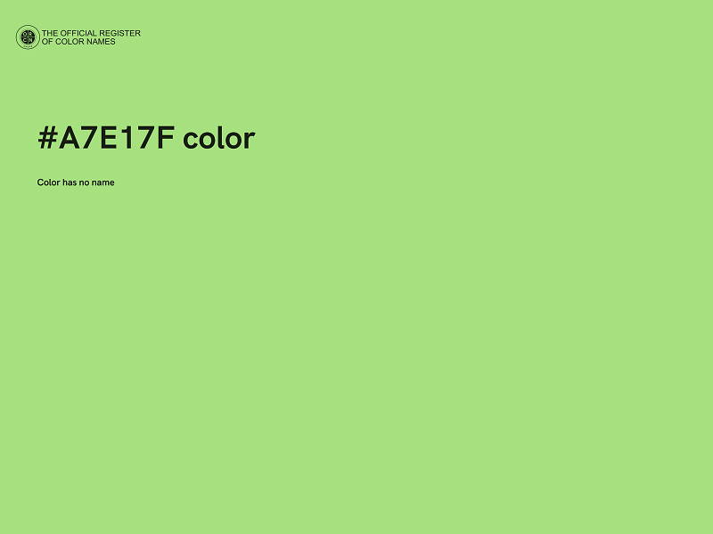 #A7E17F color image