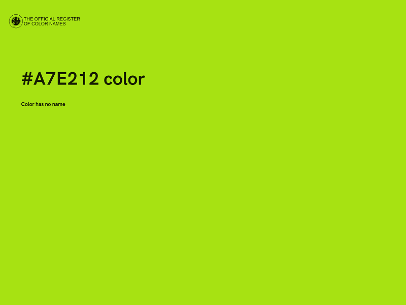 #A7E212 color image