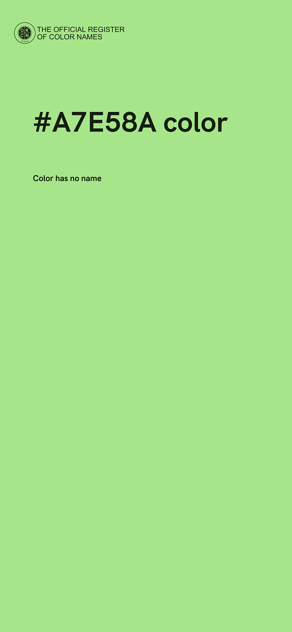 #A7E58A color image