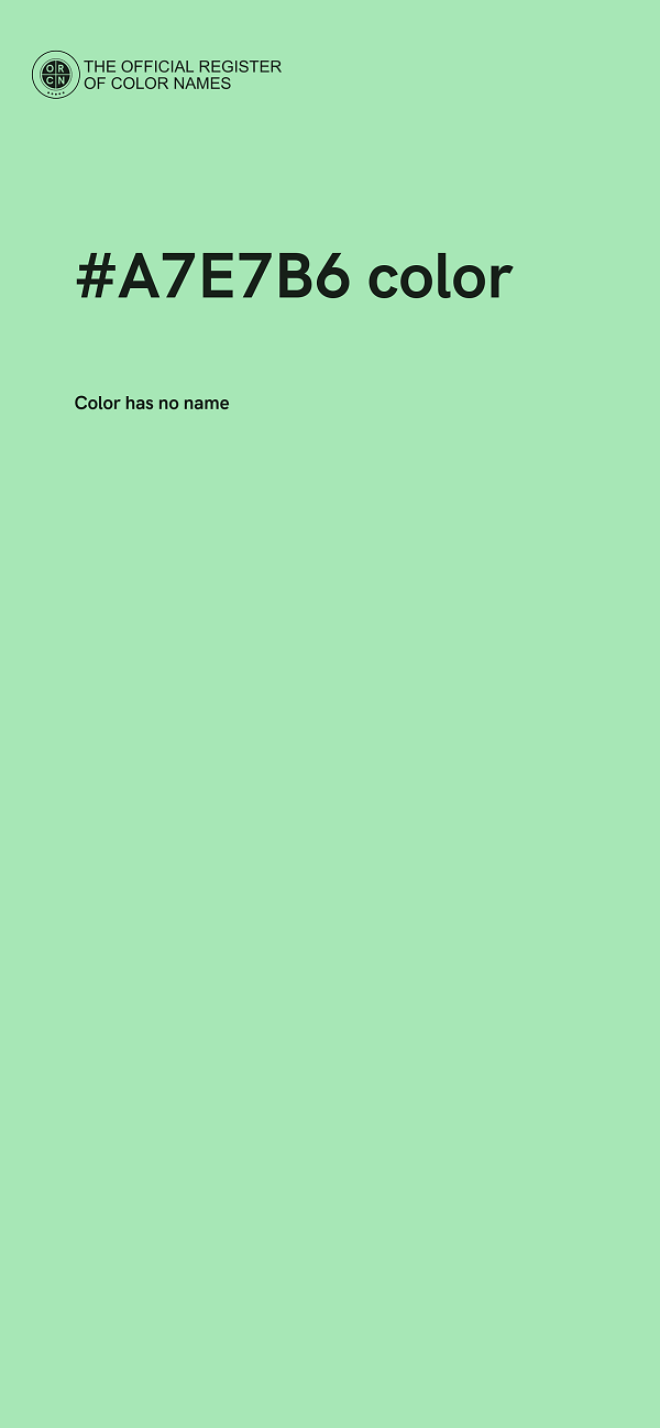 #A7E7B6 color image