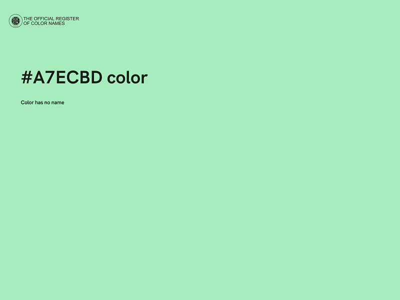 #A7ECBD color image