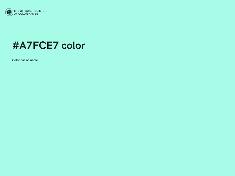 #A7FCE7 color image