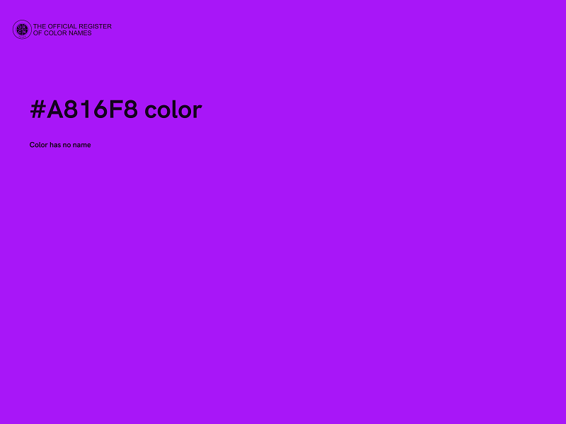 #A816F8 color image