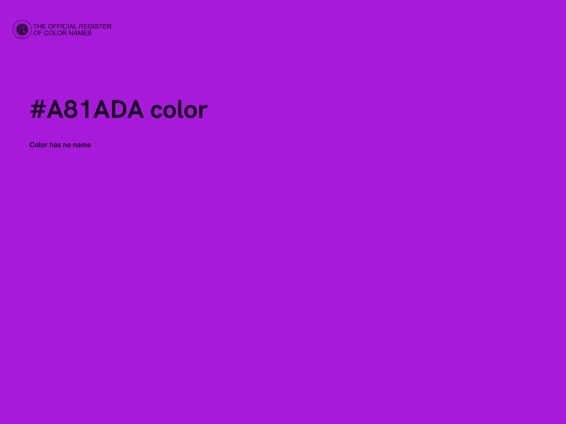 #A81ADA color image