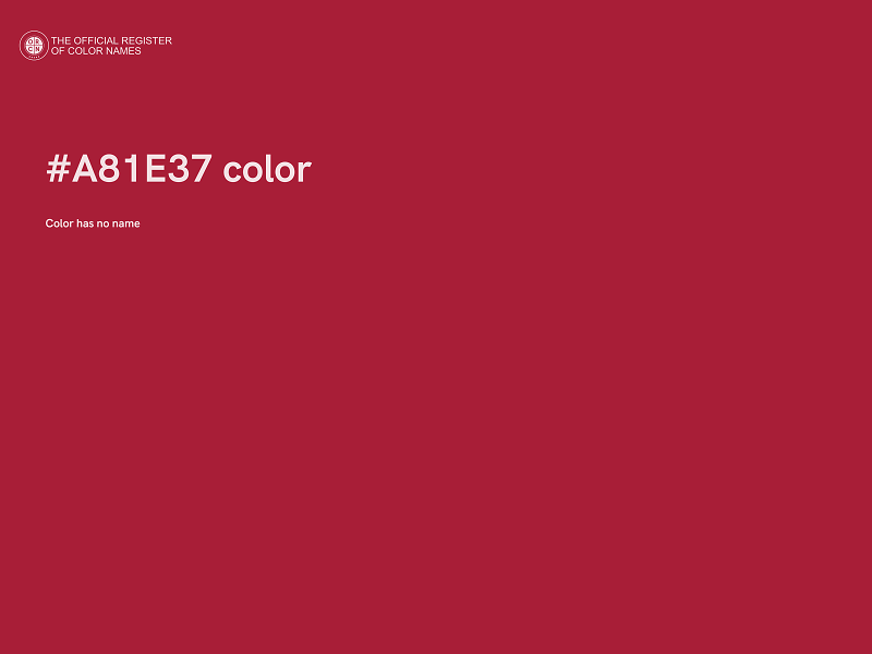 #A81E37 color image