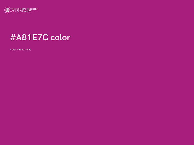 #A81E7C color image