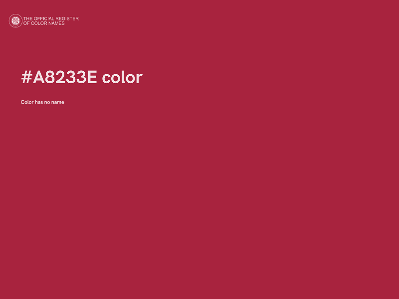 #A8233E color image